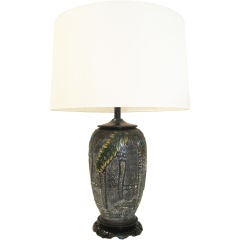 Early 20th Century Cloisonne Table Lamp