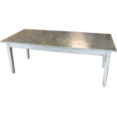 Zinc Topped Dining Table