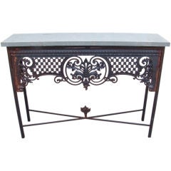 Wrought and Cast Iron Console
