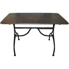 Polished Steel Work Table