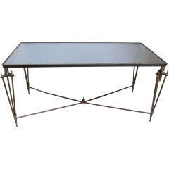 METAL AND BRONZE COFFEE TABLE
