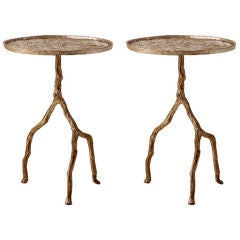 Pair of End / Side Tables in the Spirit of Giacometti