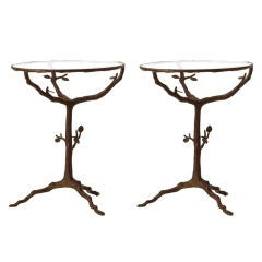 Two Iron End Tables in the Manner of Giacometti 6