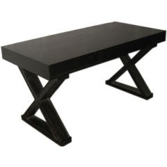 French Modern Neoclassical Style Desk in the Manner of Jean-Michel Frank 12