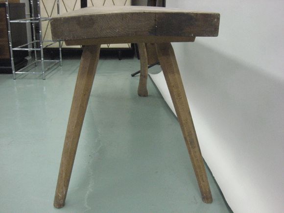 French 1930 Modern Craftsman Writing Table or Console For Sale 1