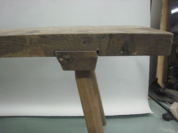French 1930 Modern Craftsman Writing Table or Console In Good Condition For Sale In New York, NY