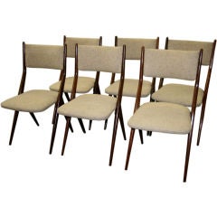 Retro Set  of  6 Dining Chairs