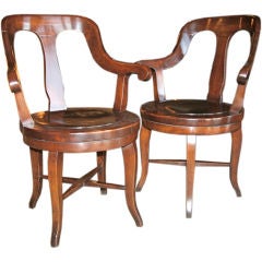 Antique Italian Barber Shop Chairs