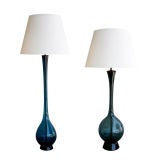Unique Pair of Arthur Percey Table Lamps