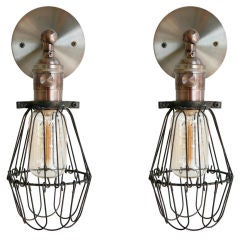 Rewire Custom Wire Cage Sconces