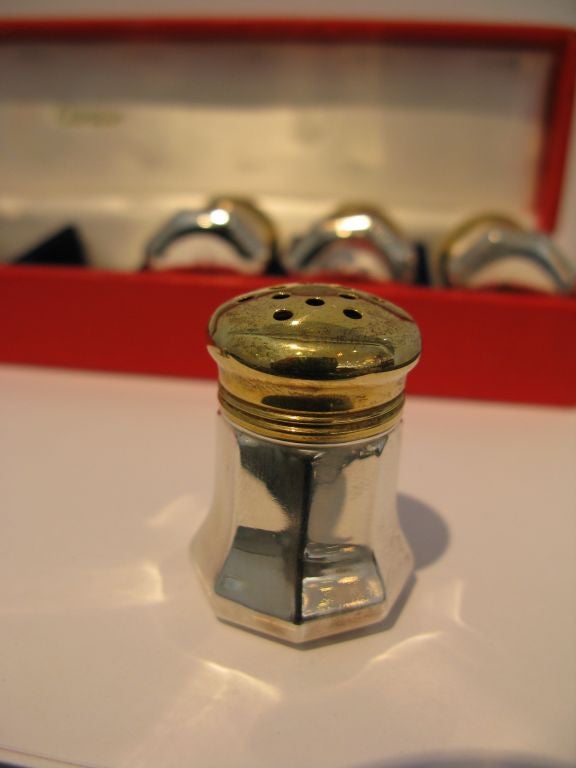 20th Century Set of 8 Cartier Salt & Pepper Shakers