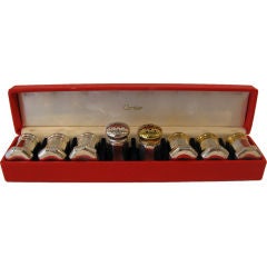 Vintage Set of 8 Cartier Salt & Pepper Shakers