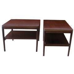 Pair of Drexel Walnut End Tables