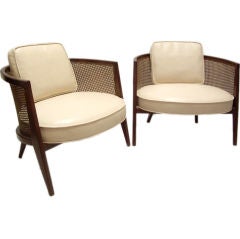 Harvey Probber (1922-2003) Pair of Leather Lounge chairs