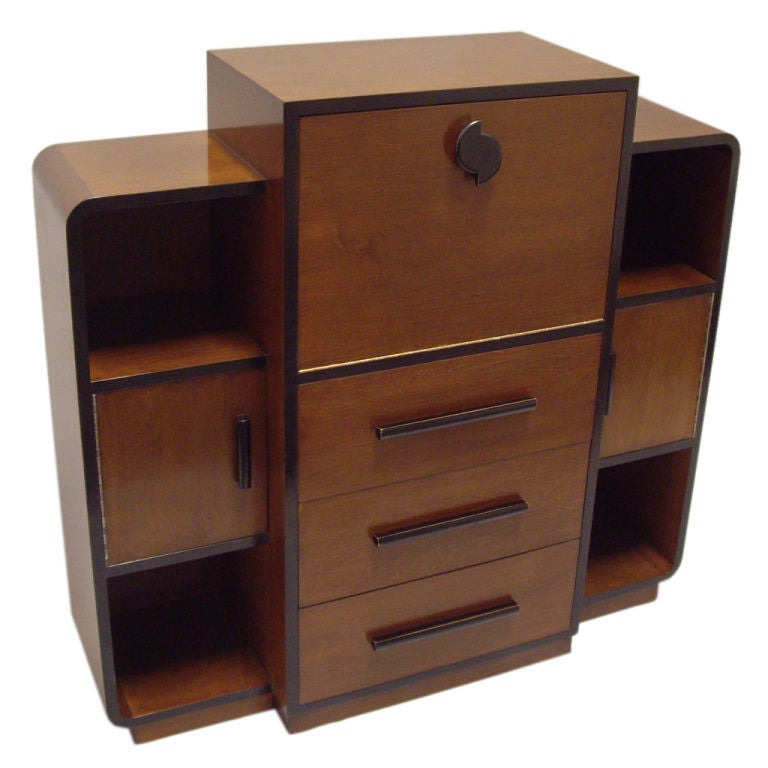 1930s American Streamline Desk/Cabinet/Dresser