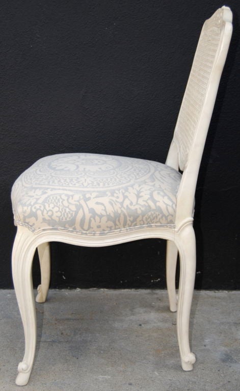 Samuel Marx Occasional Chair with Fortuny Fabric Seat