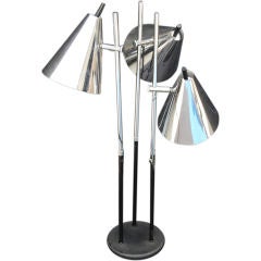 Italian Adjustable Height Triple Shade Lamp