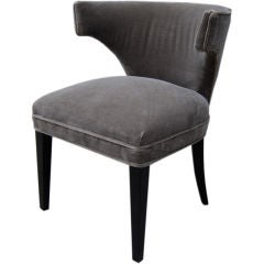 Fantastic Modernage Winged Chair in Mohair