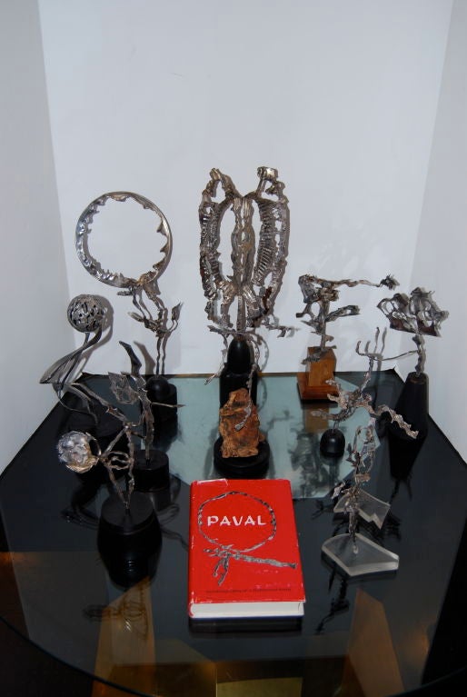 American Collection of Sterling Silver Sculptures by Paval For Sale