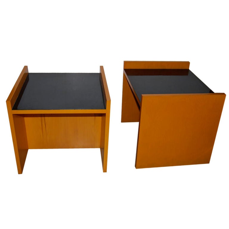 Richard Neutra side tables from the Crawford/Schwind commission.