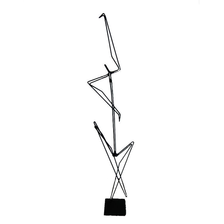 Abstract Figural Floor Sculpture by Robert Dhaemers For Sale