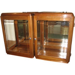 Pair of French Display 
Vitrine
 Cabinets