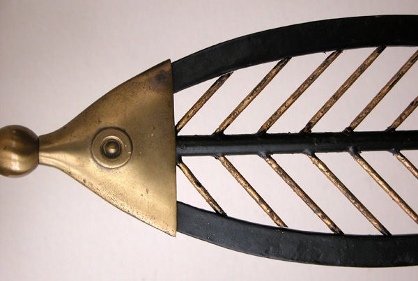 A Whimsical Pair of American 1960's Fish-Shaped Metal Lamps