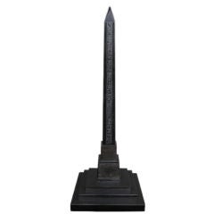 A Large-Scaled French Grand Tour Slate Egyptian Inspired Obelisk