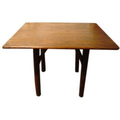 PAIR OF LD HICKORY TABLES/SIGNED LD HICKORY IN LD SUFACE