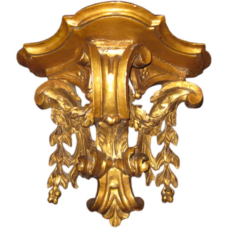 Antique Giltwood Wall Bracket at 1stdibs