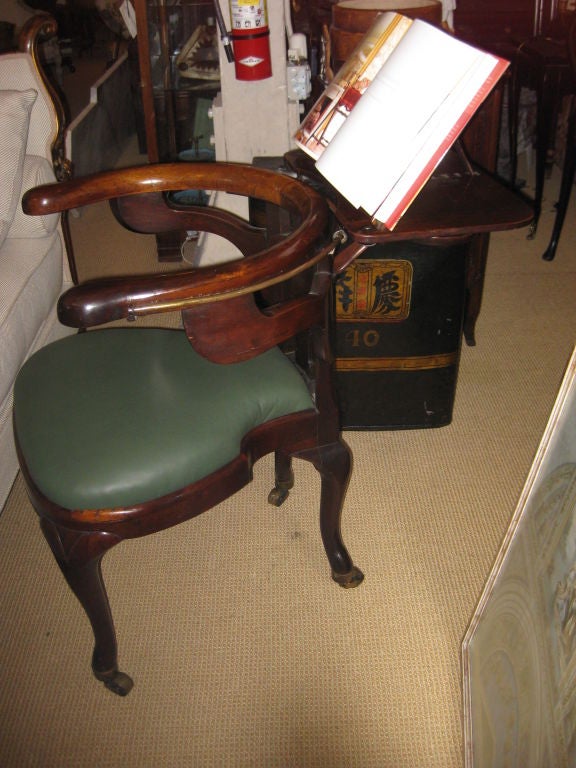 English Rare George ll Reading Chair  From The Hal B.Wallis Estate For Sale