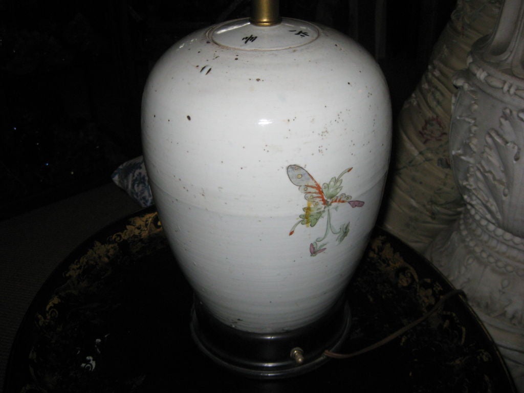 19th Century Antique Chinese Porcelain Lamp