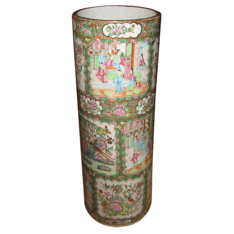 Rose Medallion Umbrella Stand