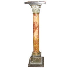 Marble and Bronze Pedestal