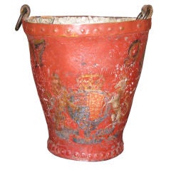 Late 18th C leather Fire Bucket
