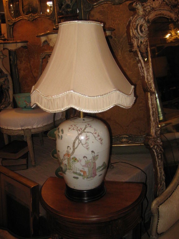 Antique Chinese Porcelain Lamp 1
