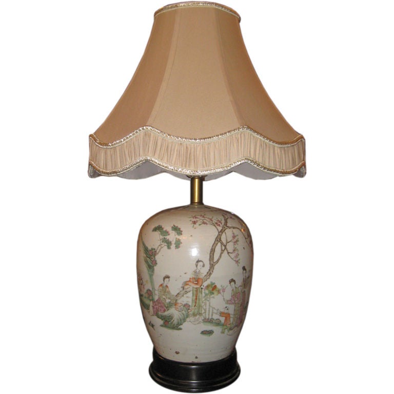 Antique Chinese Porcelain Lamp