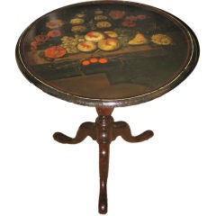 Antique Oval Shaped Painted Tillt Top Table