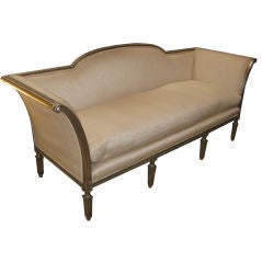Silvered  Neoclassical Sofa