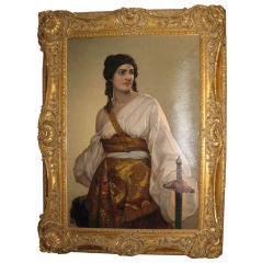 Large Painting of Judith by August Riedel