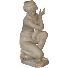 19th C Carved Marble Figure of Venus
