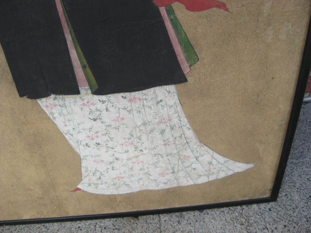 Antique Chinese Painting of a Woman For Sale 1