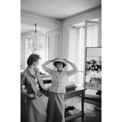 Mark Shaw- Portrait of Coco Chanel and Suzy Parker#2 Paris, 1957 For ...