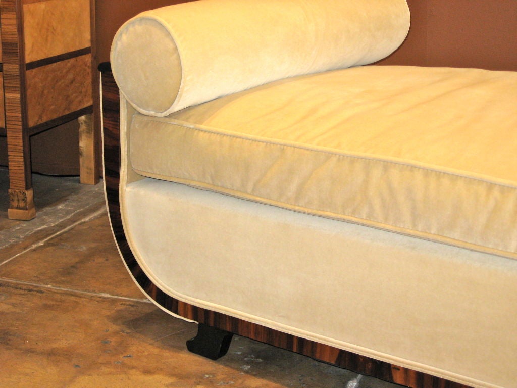 Swedish Art Deco Day Bed in Rosewood and Ebonized Birch ca. 1920 1