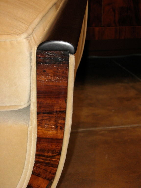 Swedish Art Deco Day Bed in Rosewood and Ebonized Birch ca. 1920 3