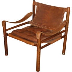 Arne Norell Mid-Century Modern Leather Sirocco Chair
