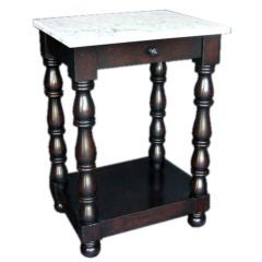Armando Side Table With Marble Top