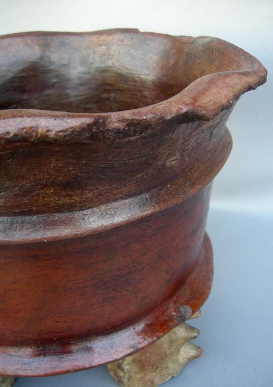 Guatemalan Antique Antique Terracotta Incense Burner For Sale