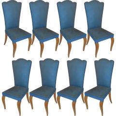 Set 8 Chairs in the manner of Rene Prou