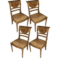 A set four neoclassical style chairs